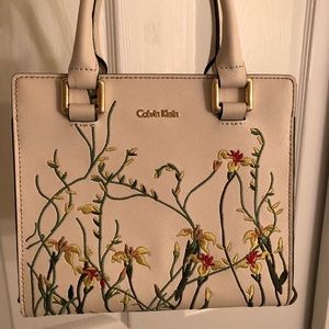 Calvin Klein structured floral minibag